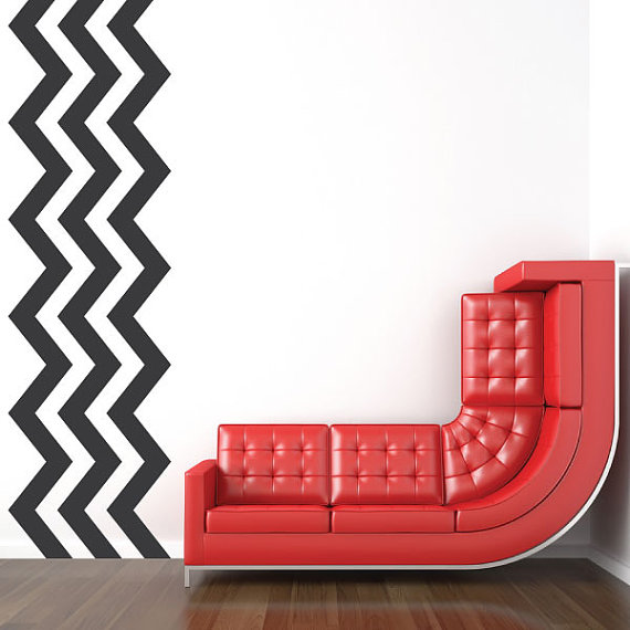 chevron wall decal by Stickitthere