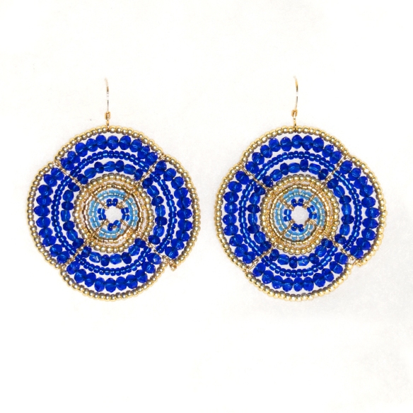 Blue earrings by Hieropice